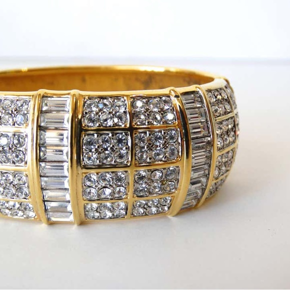 Vintage authentic Swarovski Crystal Cuff Bracelet - Picture 3 of 9